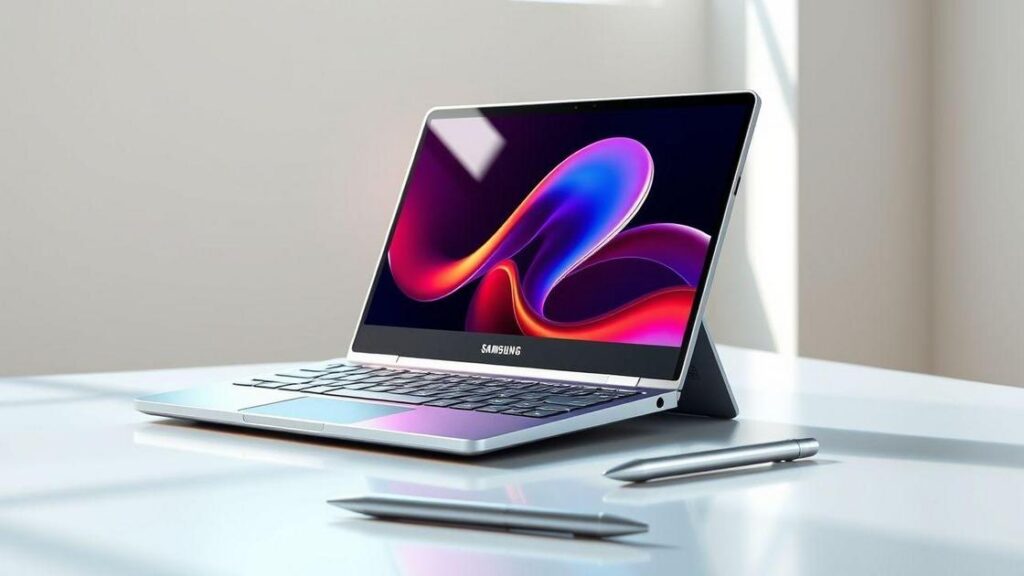 Review SAMSUNG Laptop Chromebook Plus V2 360 2 em 1 com webcam dupla